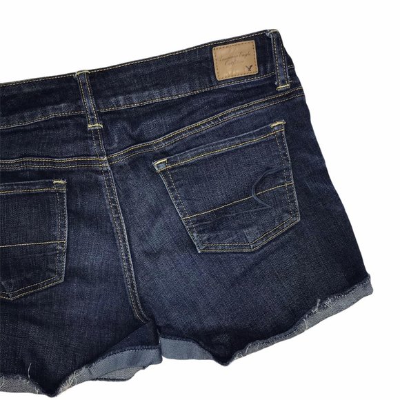 American Eagle Distressed Frayed Stretch Shorts 4 - Picture 8 of 8